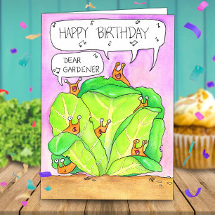 Tarjeta Cumpleaños del jardinero por Nicole Janes