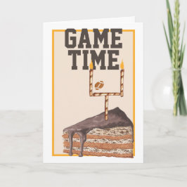 Tarjeta Cumpleaños del juego de fútbol americano Time Choc