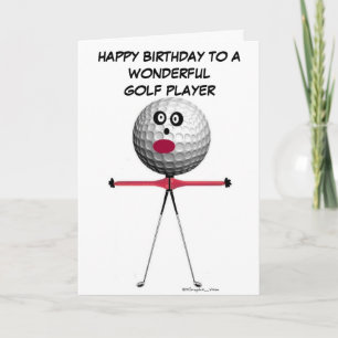 Tarjeta Cumpleaños del jugador de golf