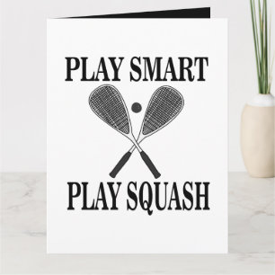 Tarjeta Cumpleaños del jugador deportivo de Squash