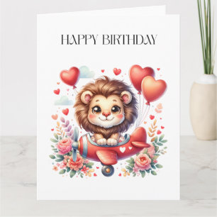 Tarjeta Cumpleaños del León Volador