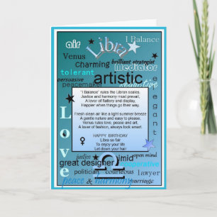 TARJETA CUMPLEAÑOS DEL LIBRA