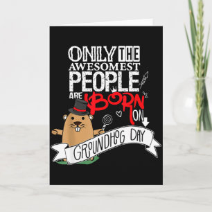 Tarjeta Cumpleaños del lindo Día de la Marmota de Punxsy P