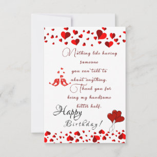 Tarjeta cumpleaños del marido