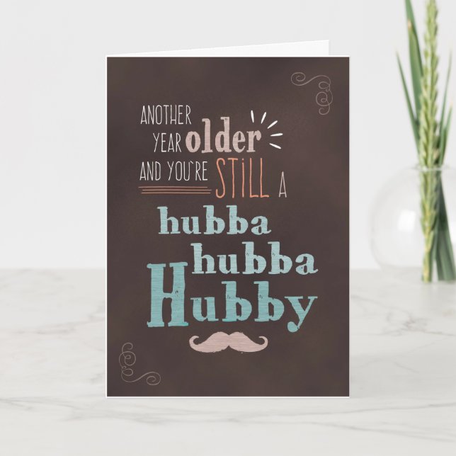 Tarjeta Cumpleaños del marido, pizarra del marido de (Anverso)