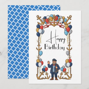 Tarjeta Cumpleaños del Marinero
