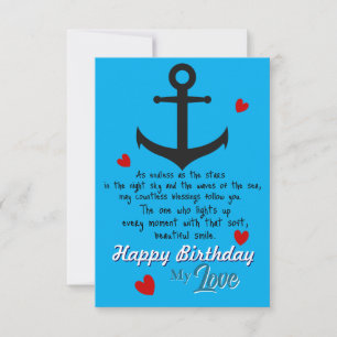Tarjeta Cumpleaños del Marinero