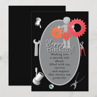 Tarjeta Cumpleaños del mecánico