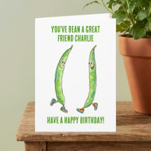 Cumpleaños del mejor amigo divertido judía verde