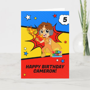 Tarjeta Cumpleaños del Mundo de Ryan