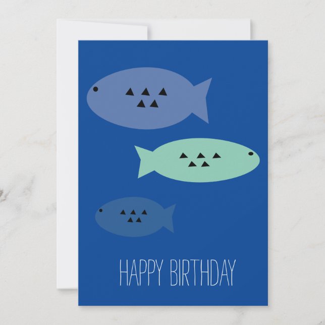 Tarjeta Cumpleaños del padre de la pesca (Anverso)