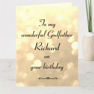 Tarjeta Cumpleaños del Padrino Personalizado