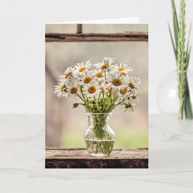 Tarjeta Cumpleaños del país Daisy Bouquet (Anverso)