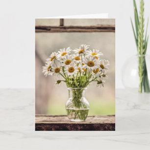 Tarjeta Cumpleaños del país Daisy Bouquet