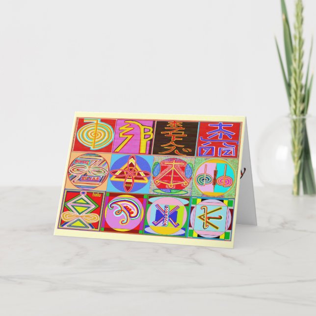 Tarjeta Cumpleaños del país del abedul feliz - cura de (Anverso)