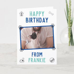 Tarjeta Cumpleaños del papá Bulldog Francés