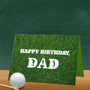Tarjeta Cumpleaños del papá golfista o Día del Padre Texto