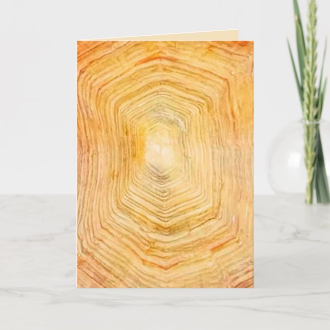 Tarjeta Cumpleaños del patrón de la concha de tortuga (Anverso)