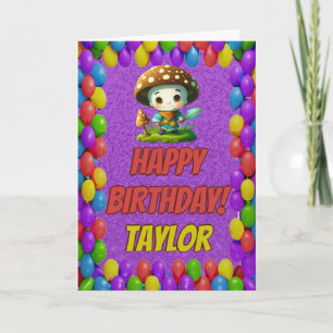 Tarjeta Cumpleaños del periódico The Mushroom Guardian