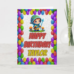 Tarjeta Cumpleaños del periódico The Mushroom Guardian
