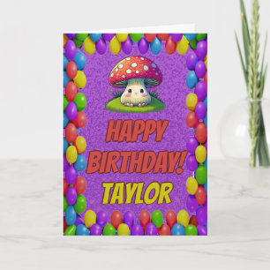 Tarjeta Cumpleaños del periódico The Mushroom Guardian