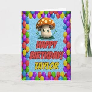 Tarjeta Cumpleaños del periódico The Mushroom Guardian