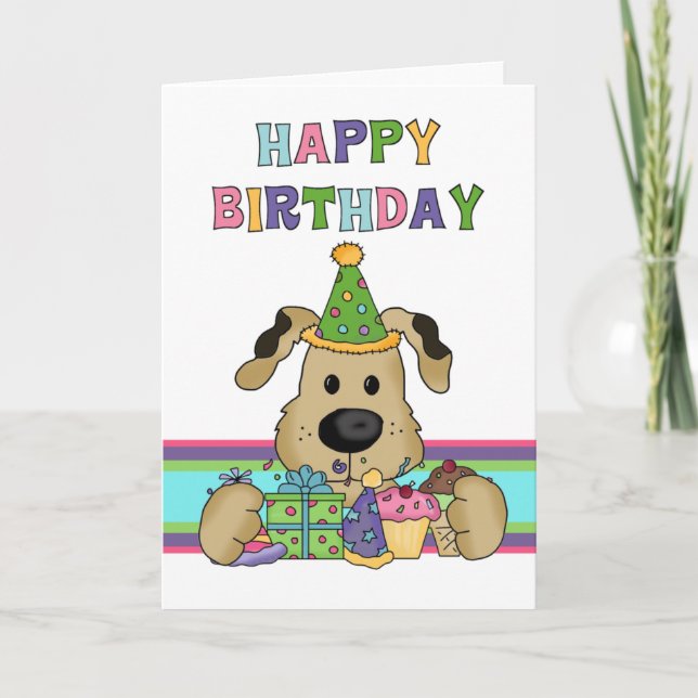 Tarjeta Cumpleaños del perro (Anverso)