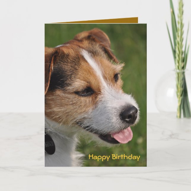 Tarjeta Cumpleaños del perro (Anverso)
