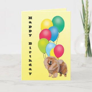 Tarjeta Cumpleaños del perro chino de perro chino feliz