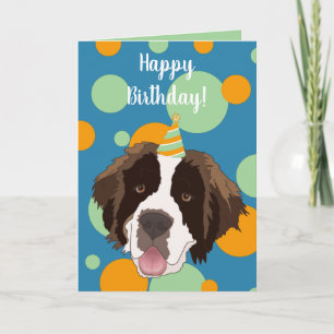 Tarjeta Cumpleaños del personalizable Saint Bernard