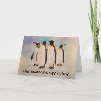 Tarjeta Cumpleaños del Pingüino "El Clan"