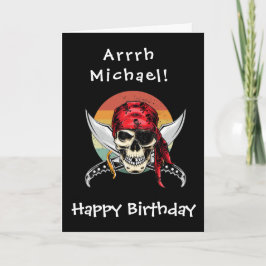 Tarjeta Cumpleaños del Pirata