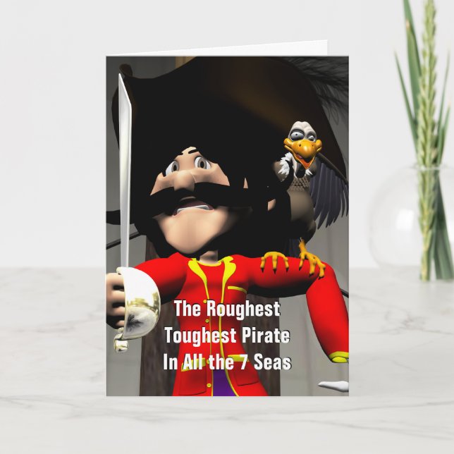 Tarjeta Cumpleaños del Pirata (Anverso)