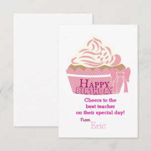 Tarjeta Cumpleaños del profesor