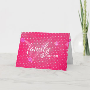 Tarjeta cumpleaños del punto de la polka de la mamá del pa