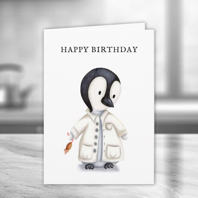 Tarjeta Cumpleaños del Ratón Pingüino, Científico Cutáneo (Subido por el creador)