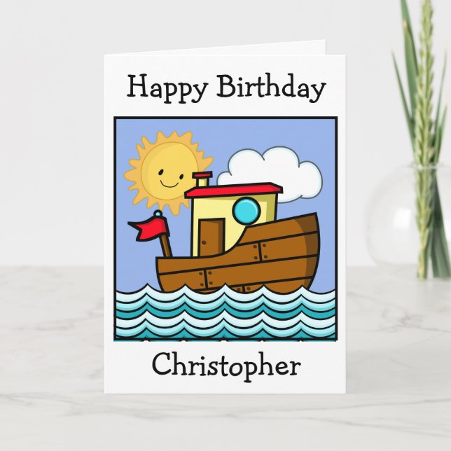 Tarjeta Cumpleaños del Remolcador  (Anverso)