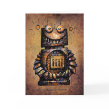 Cumpleaños del robot del niño de encargo lindo y