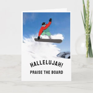 Tarjeta Cumpleaños del Snowboarder