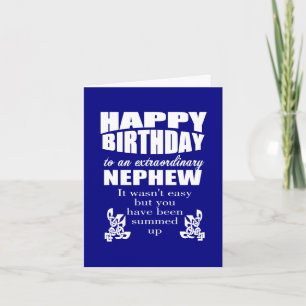 Tarjeta Cumpleaños del sobrino