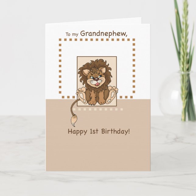 Tarjeta Cumpleaños del sobrino nieto (Anverso)
