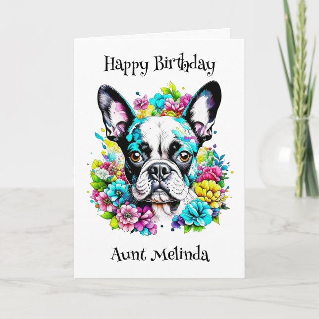 Tarjeta Cumpleaños del Terrible Boston Personalizado (Anverso)