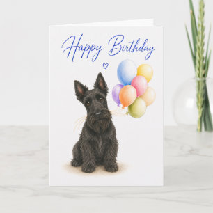 Tarjeta Cumpleaños del Terrier Escocés