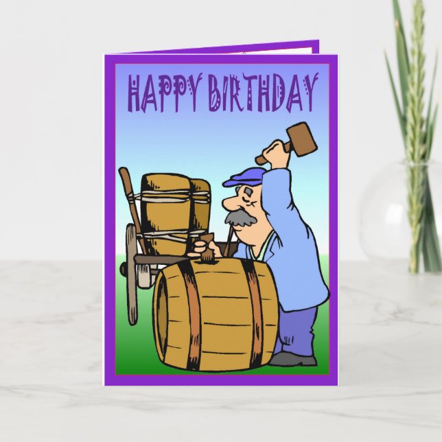 Tarjeta Cumpleaños del viñedo (Anverso)