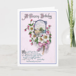Tarjeta Cumpleaños del vintage