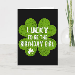 Tarjeta Cumpleaños Día de San Patricio Afortunado de Ser e