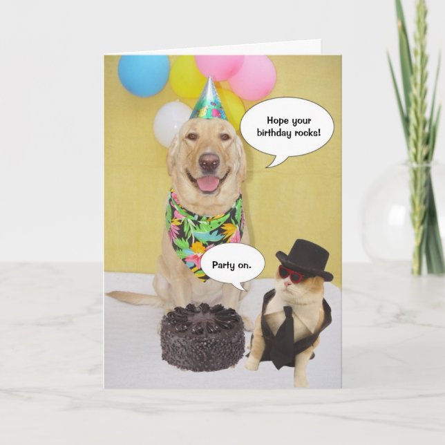 Tarjeta Cumpleaños divertida (Anverso)