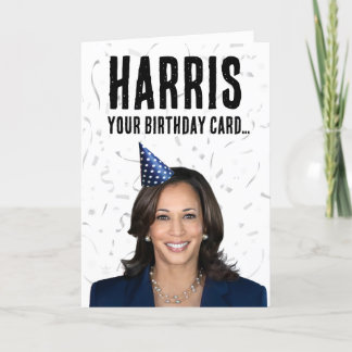 Tarjeta Cumpleaños divertida Kamala Harris - Harris tu tar