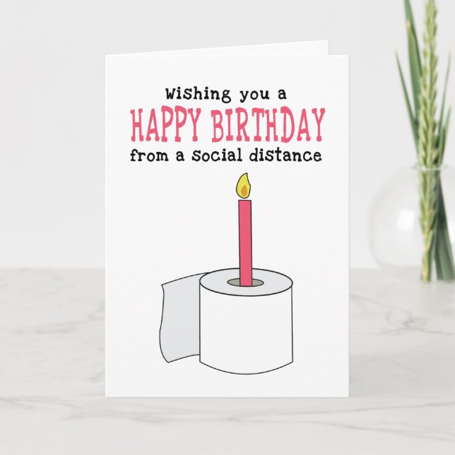 Tarjeta Cumpleaños divertida y social (Anverso)
