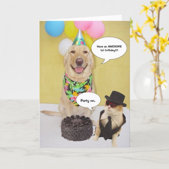 Tarjeta Cumpleaños Divertido (flor amarilla)